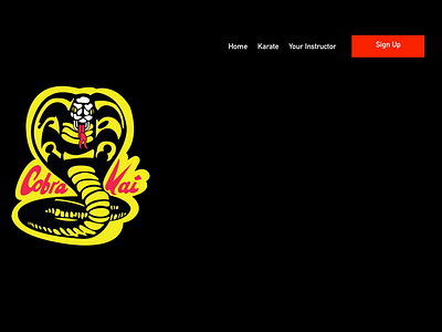 Retro Cobra Kai Sensei Lawrence design graphic design ui ux web web design