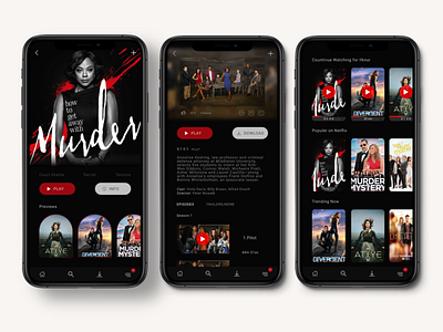 Netflix dailyui film films home iphone netflix page series ui design