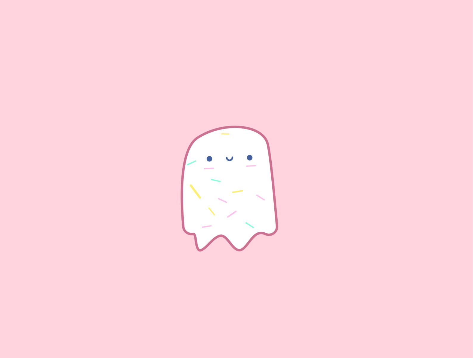 Cute sprinkles ghost by Diana Nemesu on Dribbble