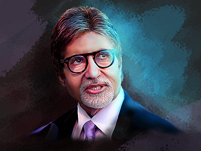 Amitabh Bachchan - digital painting | oil painting | portrait