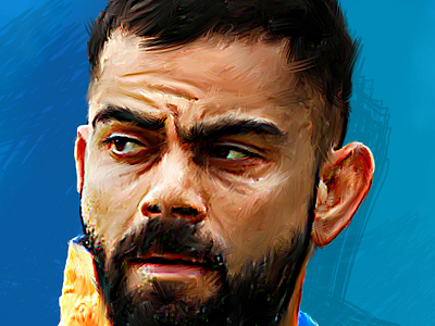 Virat kohli - digital painting | oil painting | portrait