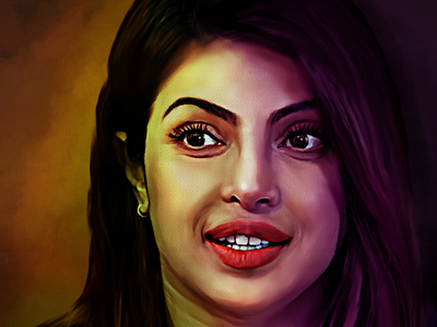 Priyanka Chopra - digital painting | oil painting | portrait | P