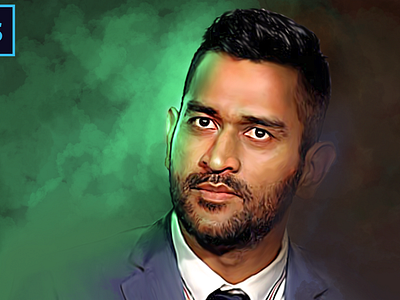 MS Dhoni - Digital Painting amazing drawings art artrack bcci cricket dhoni digital painting illustration india indian cricket jharkand mahendra mahi msd singh