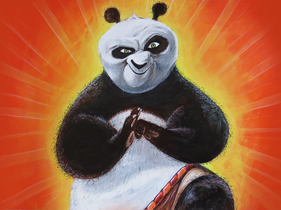 Drawing Po - Kung Fu Panda - Drawing - Painting amazing drawings drawing drawings dreamworks how to illustration kung fu panda painting po shivuartrack tutorial