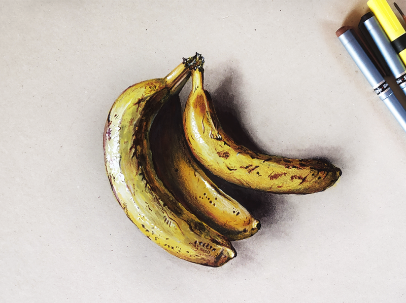 Banana Drawing - How To Draw A Banana Step By Step