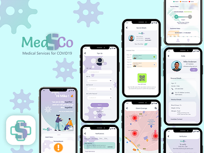 Medsco - A mobile app for Covid-19 Vaccination covid covid 19 mobile mobile app design mobile ui uiux user experience user interface
