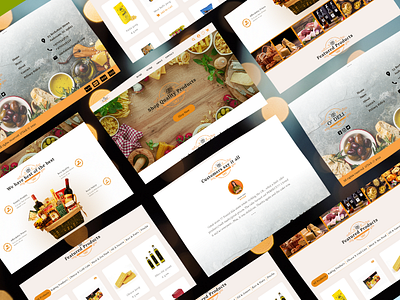 E commerce website for a Food product importing Company ecommerce food selling store ui ux webdesign website