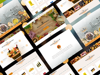 E commerce website for a Food product importing Company