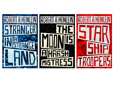Robert A. Heinlein Classics book cover book cover design design publishing