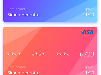 Vault card by Henrotte Simon on Dribbble