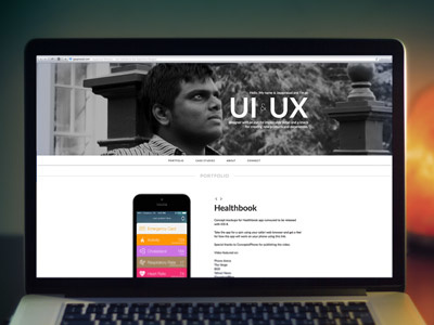 Personal Website Redesign adobe designer muse personal redesign ui ux website