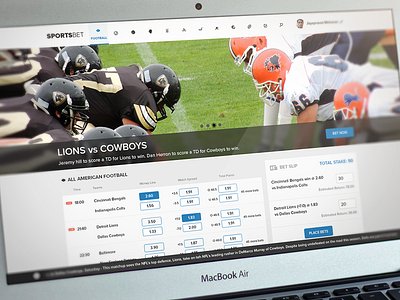 Sports Betting Mockup 2 bet betting mockup sports