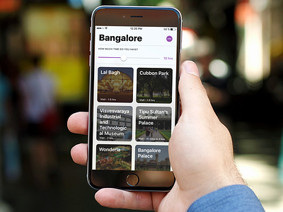 Daily UI 1 1 bangalore challenge daily ios planner travel ui