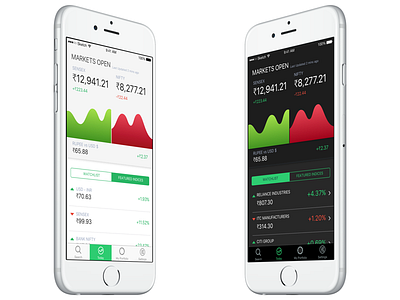 Daily UI 5 5 black and white challenge daily finance ios management market portfolio stock ui