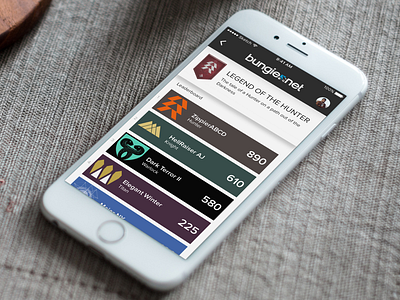 Daily UI 19 19 bungie challenge daily destiny game ios leaderboard ui xbox