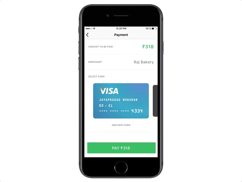 Daily UI 46 46 animation challenge daily framer invoice ios payment prototype receipt studio ui