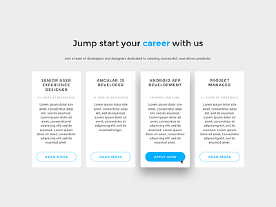 Daily UI 50 50 career challenge daily design job listing ui web