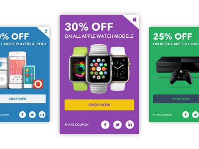 Daily UI 61 61 cards challenge coupon daily offer online redeem shopping social ui