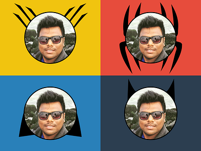 Daily UI 88 88 avatar challenge daily heroes mask profile super ui user