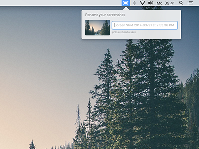macOS Screenshot Rename Utility app bar mac menu name os rename screen screenshot shot utility
