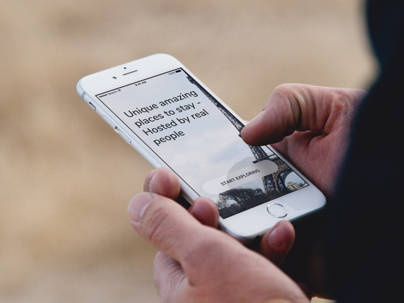 Simple Onboarding Screen iphone app travel design flat simple onboarding