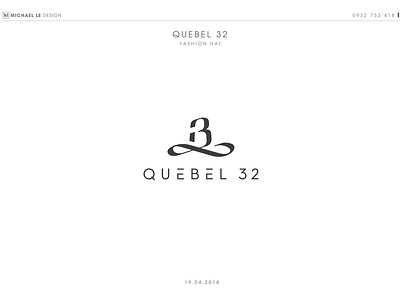 QueBel 32 Hat Fashion Brand Identity Design brand brand identity branding creative creativity fashion fashion brand idea identity identity design letter letterlogo logo logodesign logodesigner typogaphy visual identity