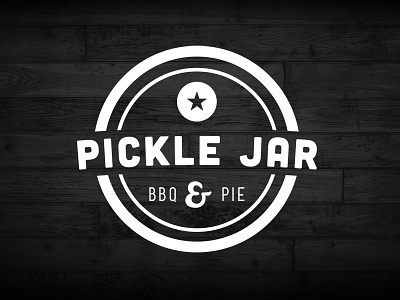 Pickle Jar barbecue bbq branding logo