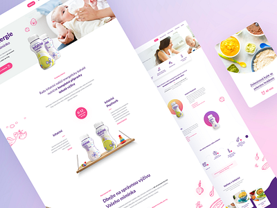 Nutricia Infatrini baby design nursery nutricia ui webdesign website