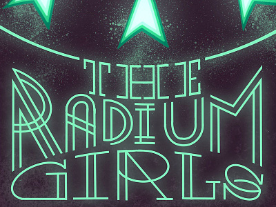 The Radium Girls Detail 1 book cover design horror fiction horror literature illustration procreate procreate app procreate typography typography