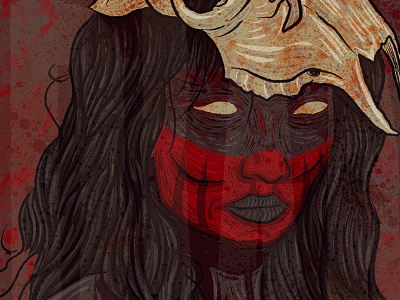 The Only Good Indians Tribute Illustration design digital illustration horror fiction horror literature illustration illustrator process procreate procreate app procreate illustration