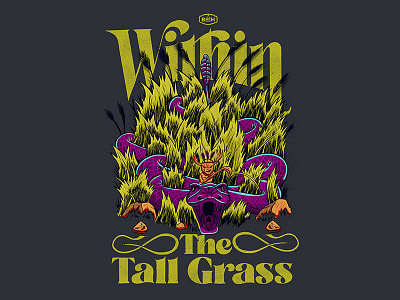 Within The Tall Grass design digital illustration explore illustration leave no trace natural resources nature outdoor awareness outdoors procreate procreate app procreate illustration procreate typography rattlesnake typography