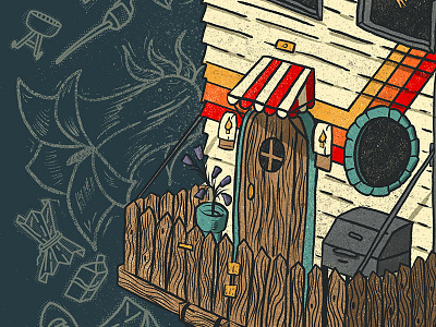 Leave Room For Adventures_Detail 1 digital illustration illustration leave no trace outdoor brand outdoor recreation procreate procreate app procreate illustration typography