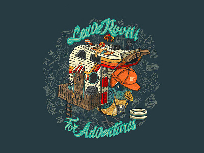 Leave Room For Adventures branding camping design digital illustration illustration leave no trace outdoor awareness outdoor life procreate procreate app procreate illustration procreate typography typography