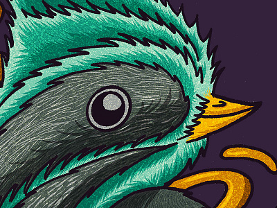 Dreaming of Summer Detail 1 bird illustration digital illustration diseño grafico graphic illustration procreate app procreate illustration procreate typography summervibes teegraphic