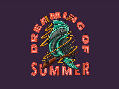 Dreaming of Summer digital illustration illustration procreate procreate app procreate illustration summer vibes