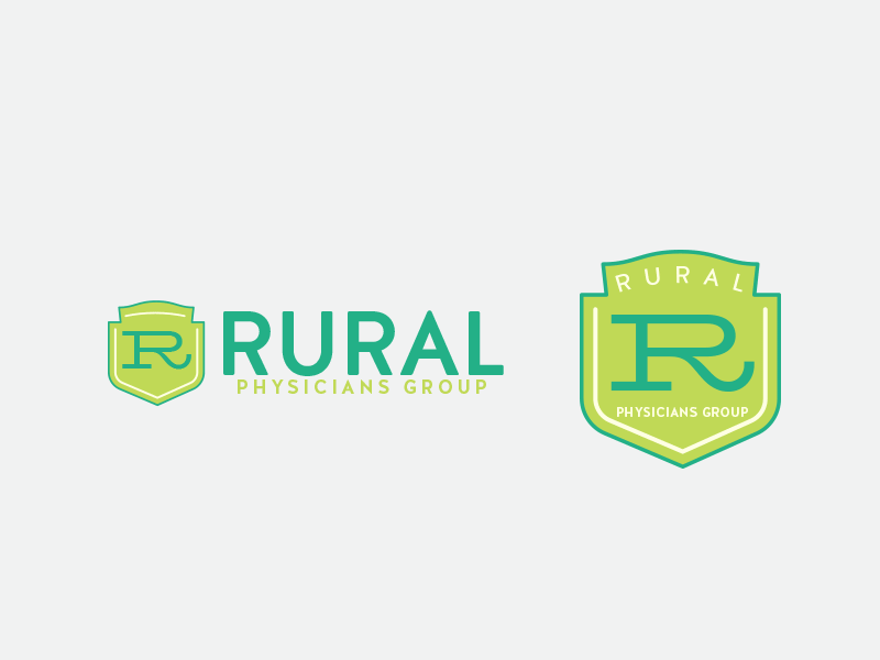 Rural Physicians Group Concepts branding design green identity branding identity designer logo rural