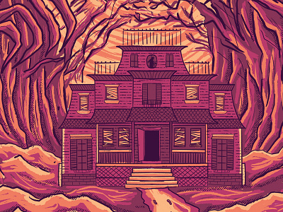 Kill Creek Detail design horror fiction illustration procreate