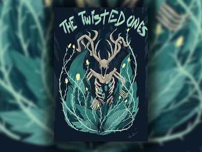 The Twisted Ones (Tribute Book Cover) book cover booknerd digital illustration horro lit illustration process procreate procreate app