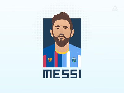 Messi - Birthday Tribute birthday clean football icon illustraion illustrator lionel messi messi sports sports branding sports logo