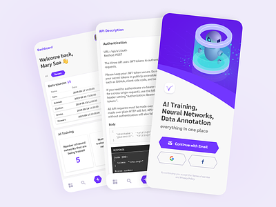 Vinne - AI & Data Annotation App UI