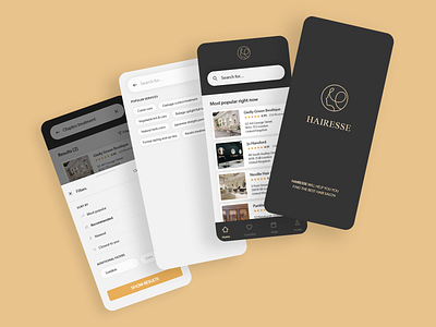 Hairesse - Luxury Booking System UI