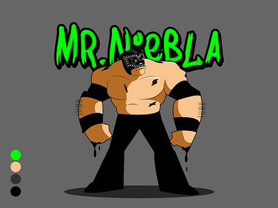 Mr Niebla Cartoon design digital digital illustration digital painting digitalart illustration illustrator illustrator illustration vector vector vectorart wrestle wrestler wrestlers