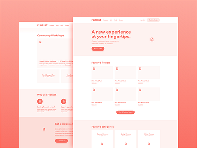 Homepage Wireframe