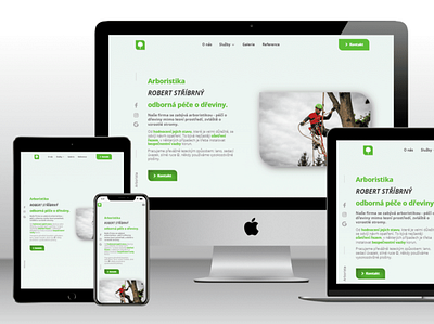 Web design pro Arboristika - redesign arborist graphic design marketingovagaraz webdesign