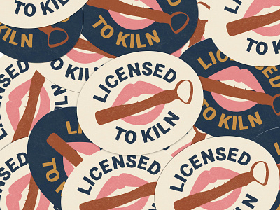 Licensed To Kiln Stickers