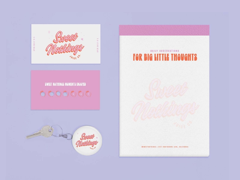 Sweet Nothing Swag branding design drawing illustration typography