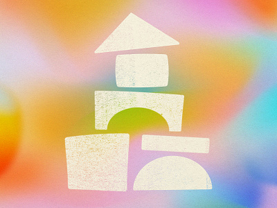 Building Blocks blocks building color design drawing gradient illustration play rainbow toys