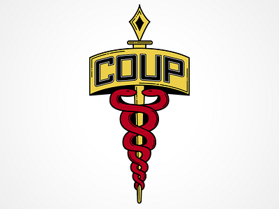 Coup Apparel - Serpent Staff apparel coup illustration illustrator serpent snakes staff vector