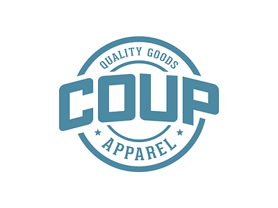 Coup Apparel Logo apparel coup coup apparel quality goods logo vector