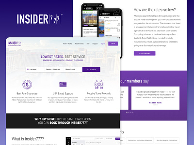 Insider777 Homepage Design booking design hotel booking ui ux web design website